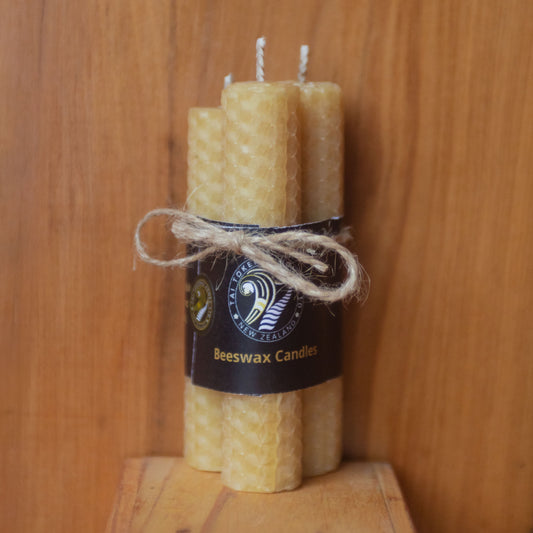 Rolled Beeswax Candle - Three-Pack