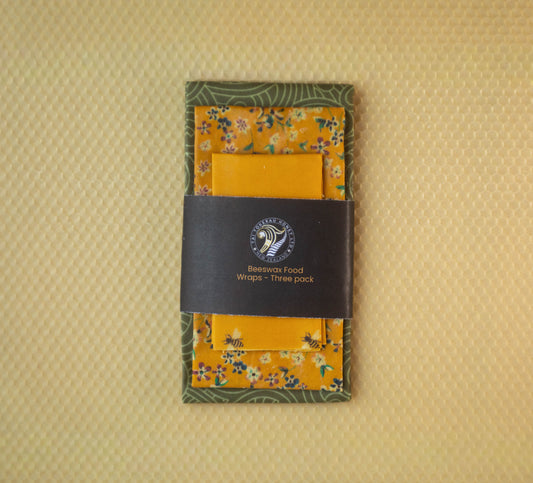 Beeswax Food Wraps - Three-pack