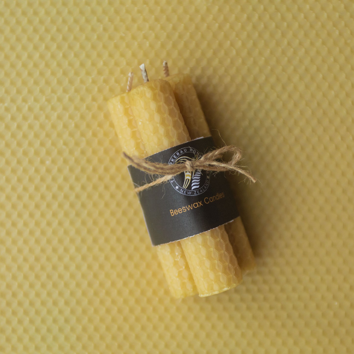 Rolled Beeswax Candle - Three-Pack